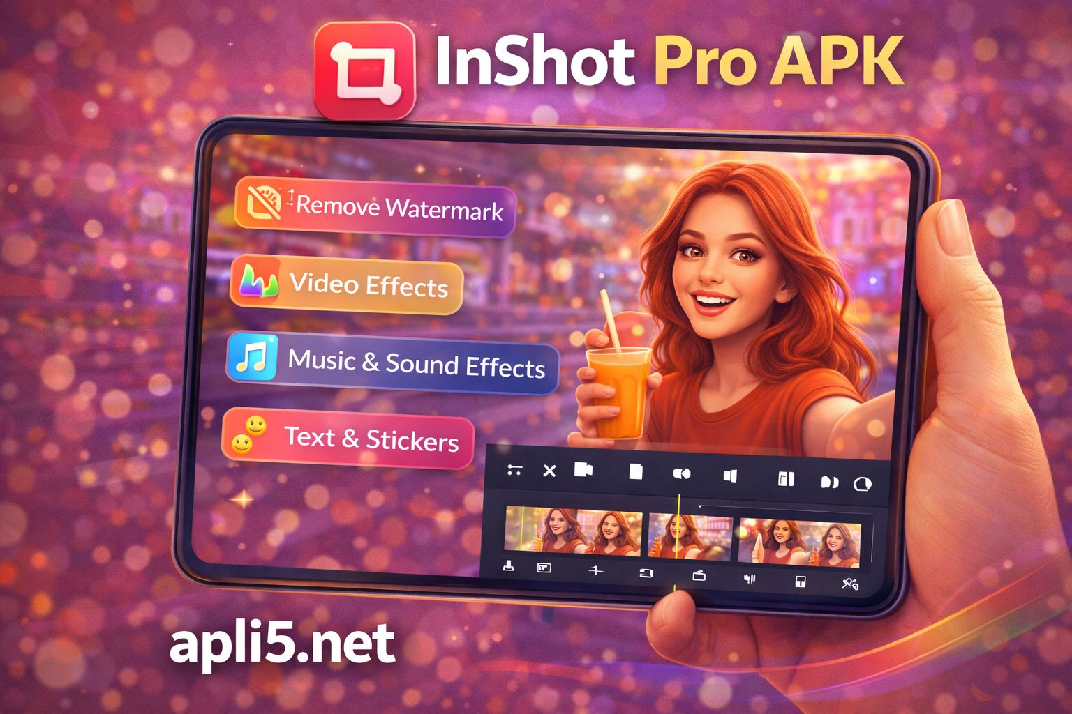 تحميل InShot Pro للأندرويد آخر إصدار بدون علامة مائية
