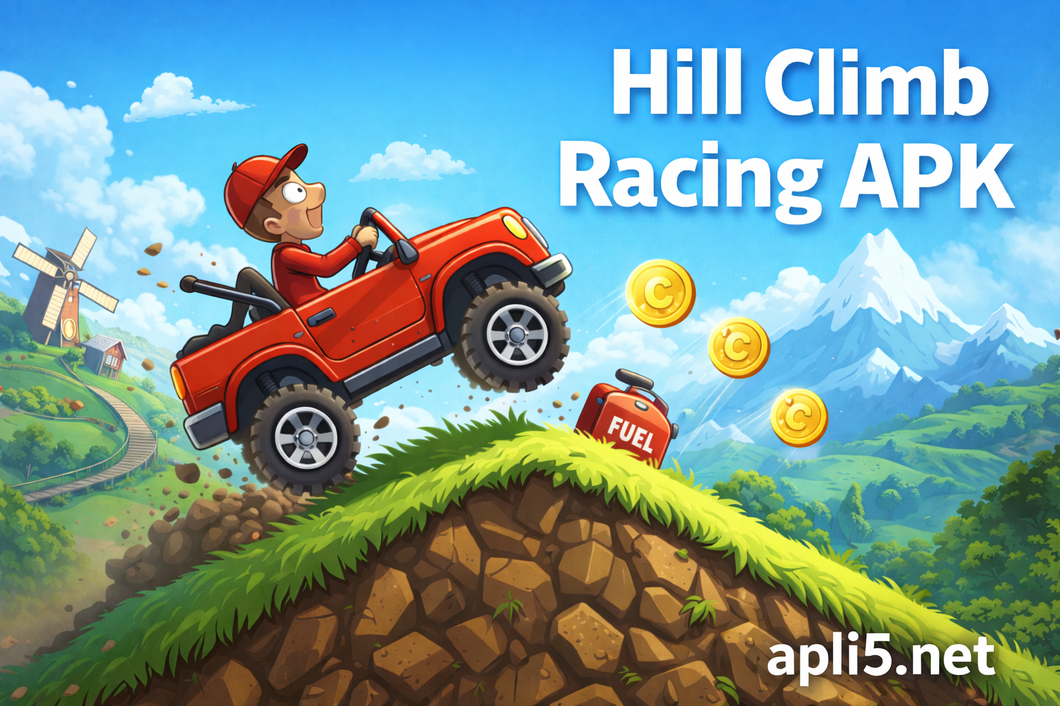 تحميل Hill Climb Racing APK للأندرويد آخر إصدار 2026 برابط مباشر