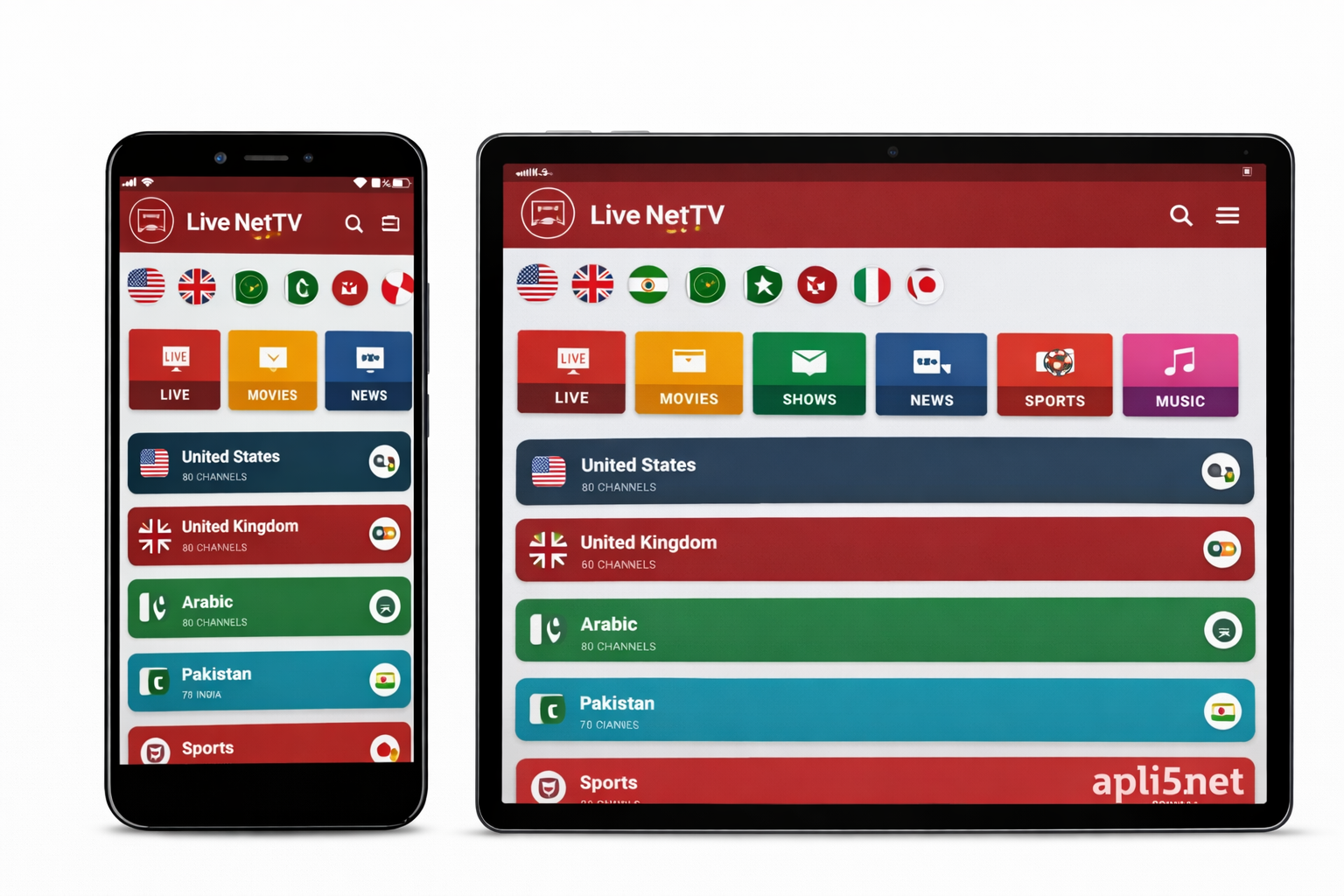 تحميل Live NetTV لمشاهدة القنوات التلفزيونية مجانًا